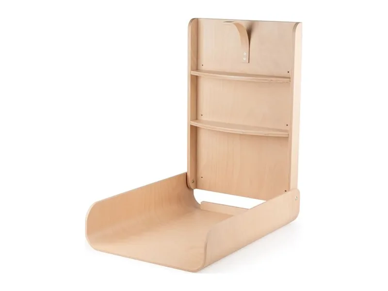 Sebra skötbord vägg, trä